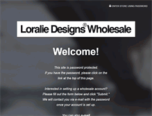 Tablet Screenshot of loraliedesignswholesale.com